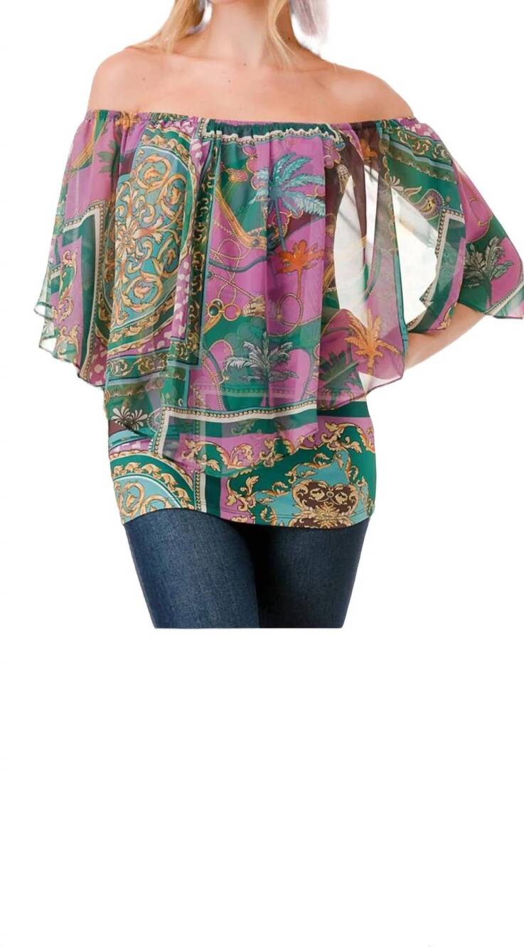 NEW VAVA mina convertible top in floral lavender palace